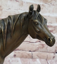 Horse at the Stable Bronze Sculpture Equestrian Art