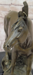 Horse at the Stable Bronze Sculpture Equestrian Art