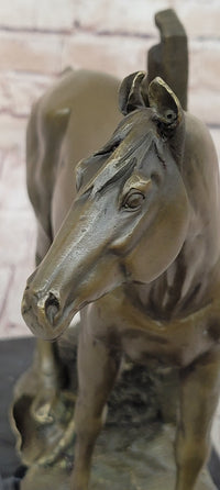 Horse at the Stable Bronze Sculpture Equestrian Art