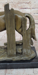 Horse at the Stable Bronze Sculpture Equestrian Art
