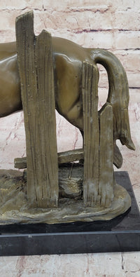 Horse at the Stable Bronze Sculpture Equestrian Art
