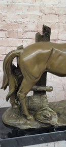 Horse at the Stable Bronze Sculpture Equestrian Art