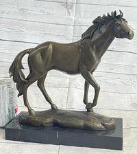 Large Arabian Horse Bronze Sculpture By Williams