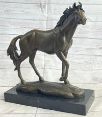 Large Arabian Horse Bronze Sculpture By Williams