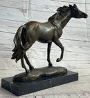 Large Arabian Horse Bronze Sculpture By Williams