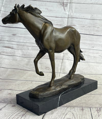 Large Arabian Horse Bronze Sculpture By Williams