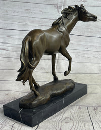 Large Arabian Horse Bronze Sculpture By Williams