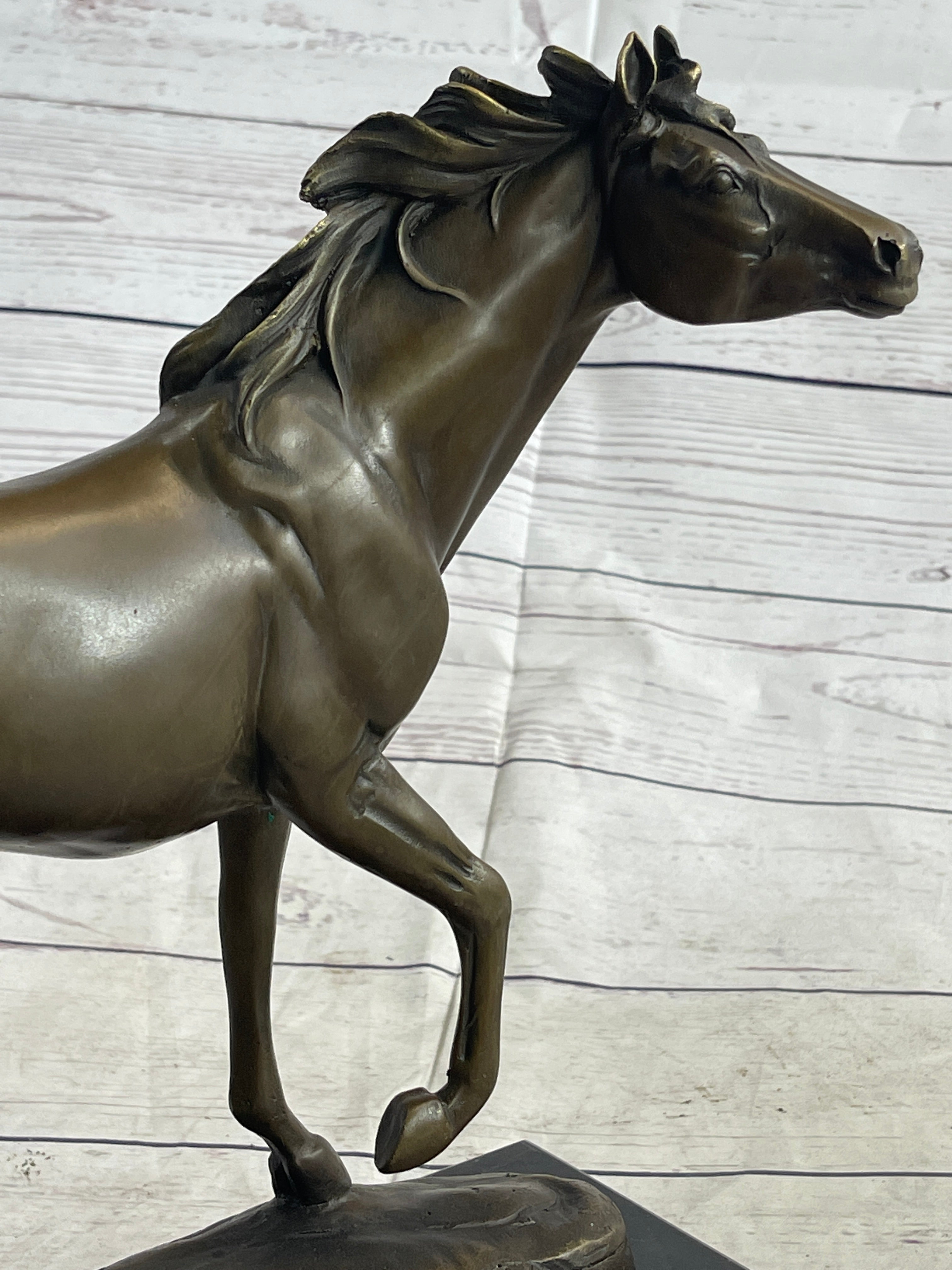 Large Arabian Horse Bronze Sculpture By Williams