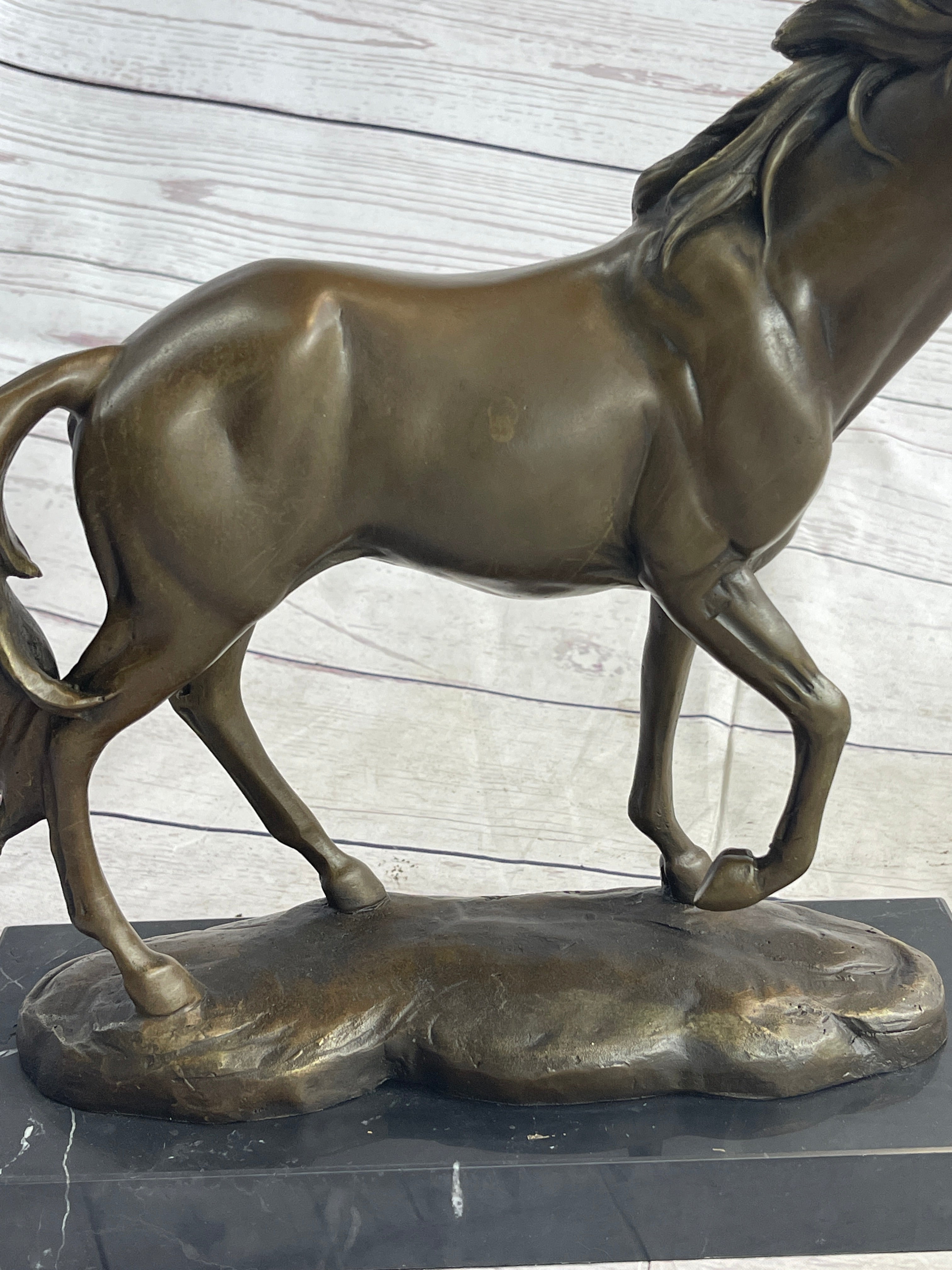 Large Arabian Horse Bronze Sculpture By Williams