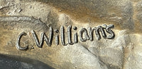 Large Arabian Horse Bronze Sculpture By Williams