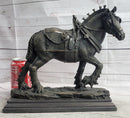 Budweiser Clydesdale Bronze Sculpture on Marble Base