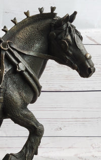 Budweiser Clydesdale Bronze Sculpture on Marble Base