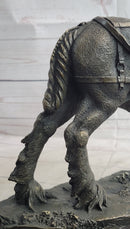 Budweiser Clydesdale Bronze Sculpture on Marble Base