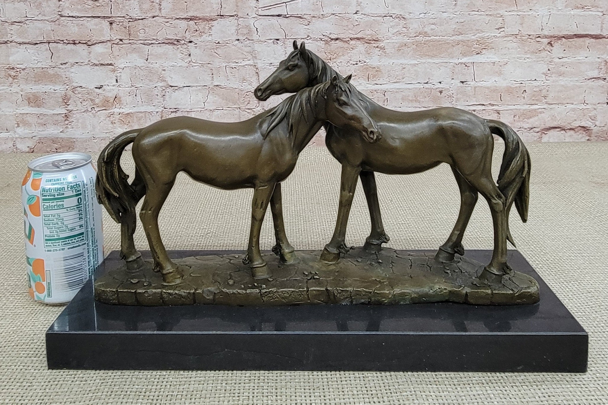 Necking Horses Bronze Sculpture Equestrian Barn Stables