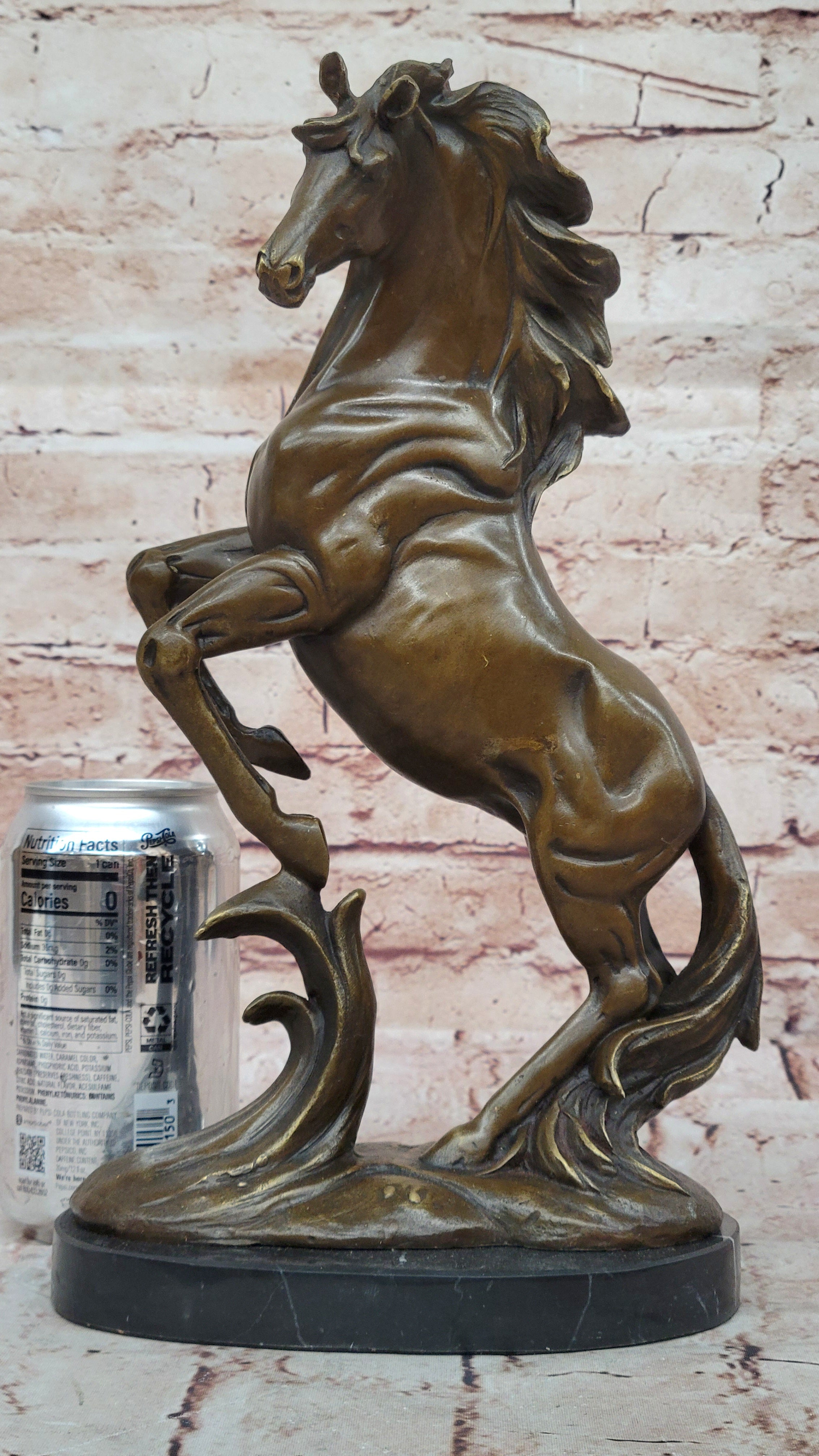 Rearing Horse Bronze Sculpture Equestrian Stables Western