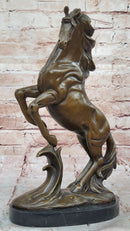 Rearing Horse Bronze Sculpture Equestrian Stables Western