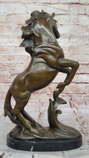 Rearing Horse Bronze Sculpture Equestrian Stables Western