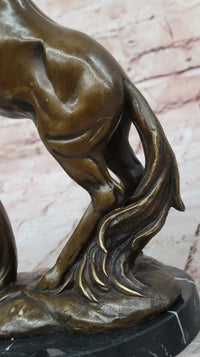 Rearing Horse Bronze Sculpture Equestrian Stables Western
