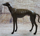 Art Deco Dark Patine Greyhound Dog Bronze Sculpture