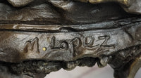 Marlins Sailfish Swordfish Jumping Out of Ocean Bronze Sculpture