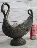 Swan Shaped Bronze Bowl Candy Dish by Vitaleh