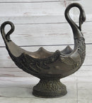 Swan Shaped Bronze Bowl Candy Dish by Vitaleh