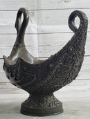 Swan Shaped Bronze Bowl Candy Dish by Vitaleh