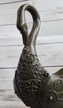 Swan Shaped Bronze Bowl Candy Dish by Vitaleh