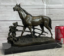 Trotting Thoroughbred Horse Bronze Sculpture by Lost Wax Method