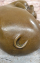 Signed Original Williams Bronze Pig - Chubby Happy Domestic Pig