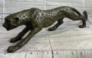 Cheetah Leopard Bronze Metal Sculpture 8" x 32"