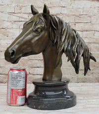 Hot Cast Bronze Horse Head Bust by Milo