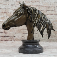 Hot Cast Bronze Horse Head Bust by Milo