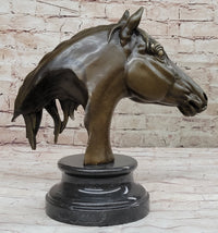 Hot Cast Bronze Horse Head Bust by Milo