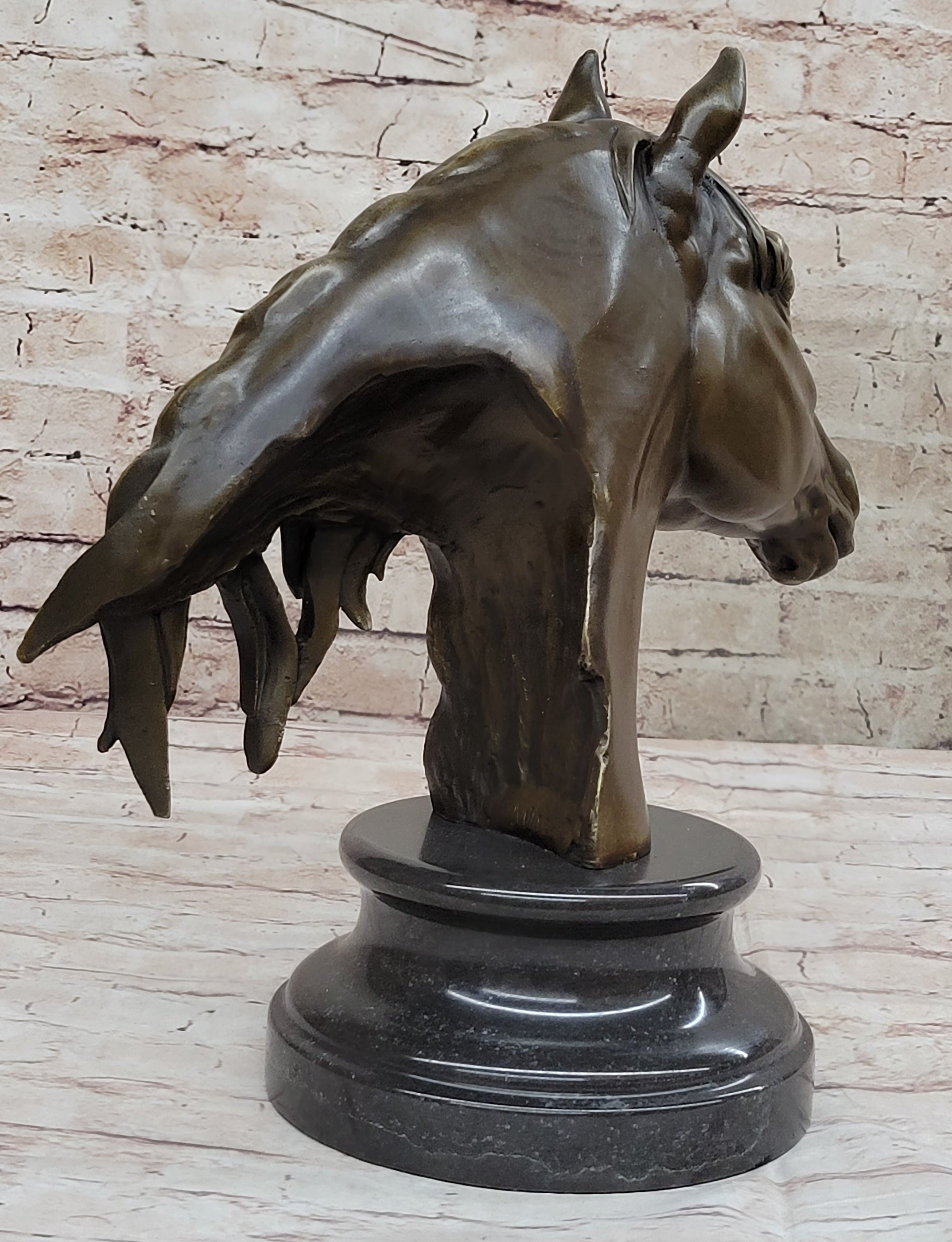 Hot Cast Bronze Horse Head Bust by Milo