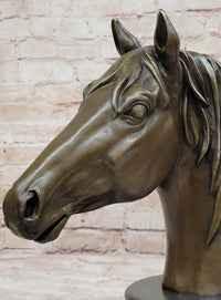 Hot Cast Bronze Horse Head Bust by Milo