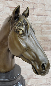 Hot Cast Bronze Horse Head Bust by Milo