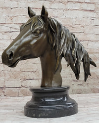 Hot Cast Bronze Horse Head Bust by Milo