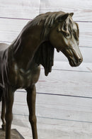 Bronze Horse Mare Equestrian Sculpture by PJ Mene on Marble Base