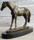 Arabian Horse Mare Bronze Sculpture on Marble Base