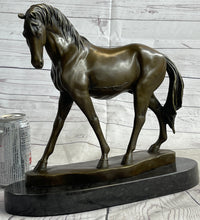 Arabian Horse Mare Bronze Sculpture on Marble Base 12" X 12.5"