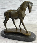 Arabian Horse Mare Bronze Sculpture on Marble Base 12" X 12.5"