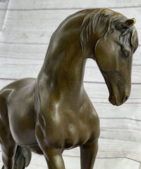 Arabian Horse Mare Bronze Sculpture on Marble Base 12" X 12.5"