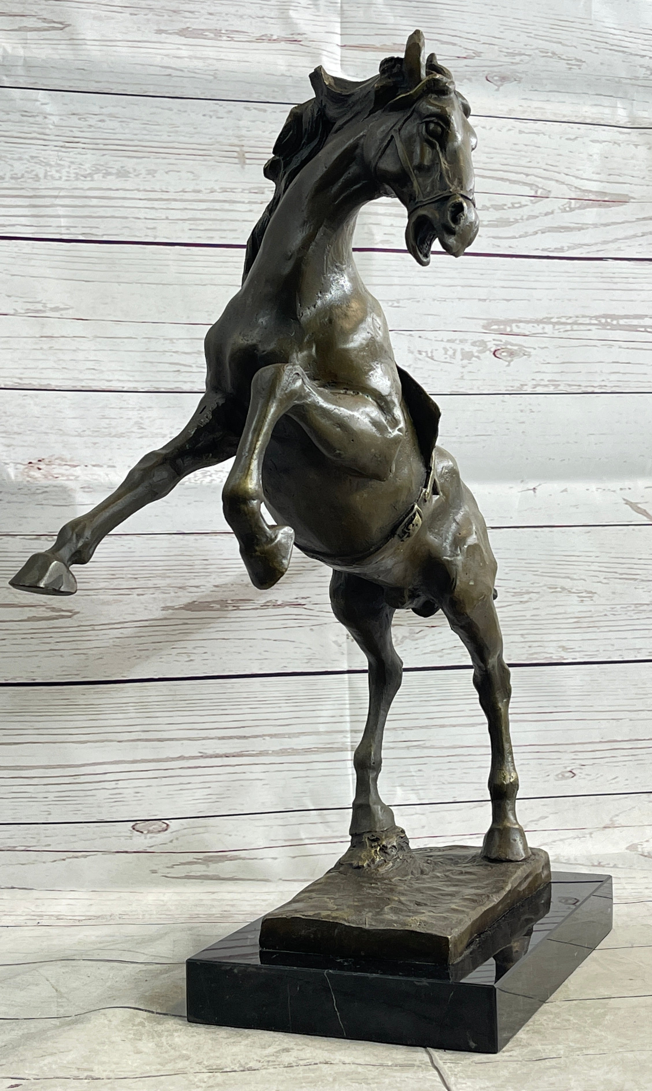 Sergeant Reckless USMC War Horse Mare Bronze Metal Sculpture
