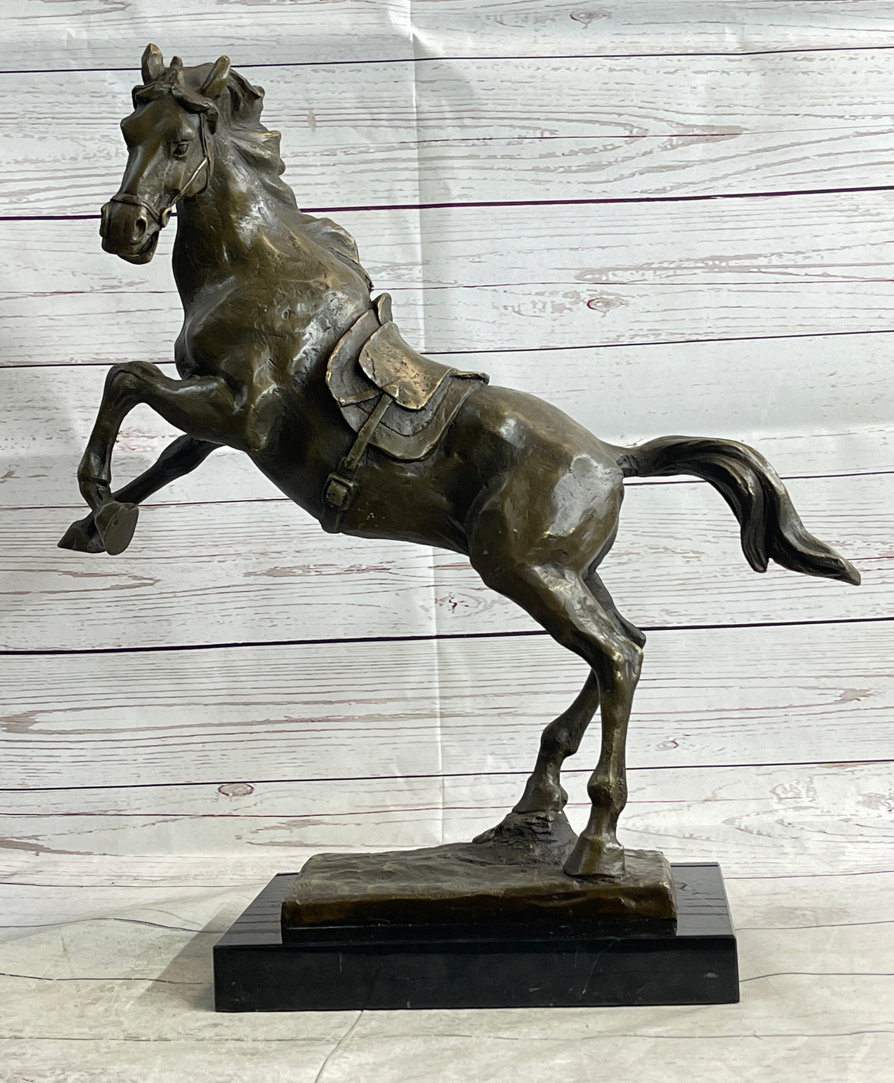 Sergeant Reckless USMC War Horse Mare Bronze Metal Sculpture