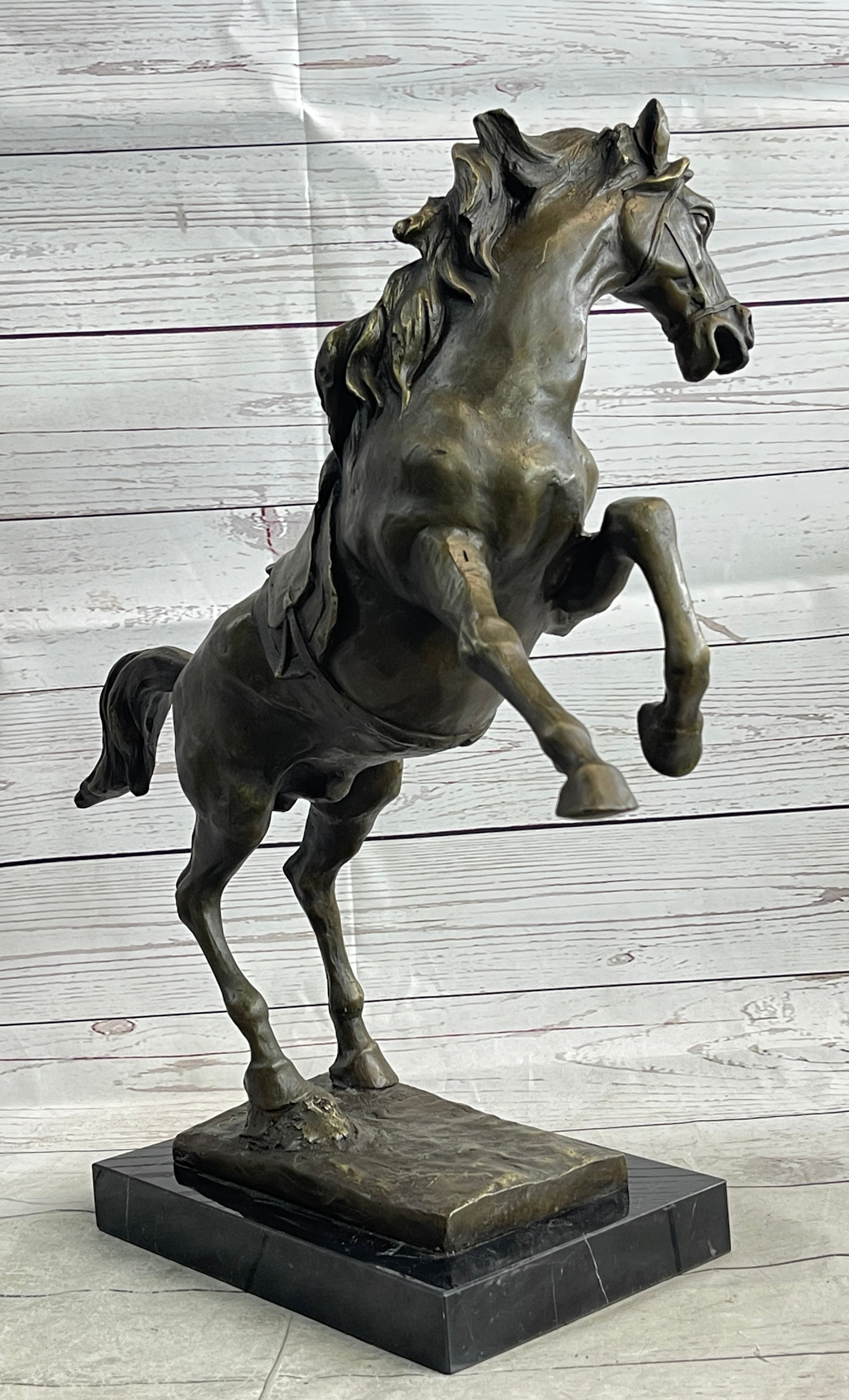 Sergeant Reckless USMC War Horse Mare Bronze Metal Sculpture