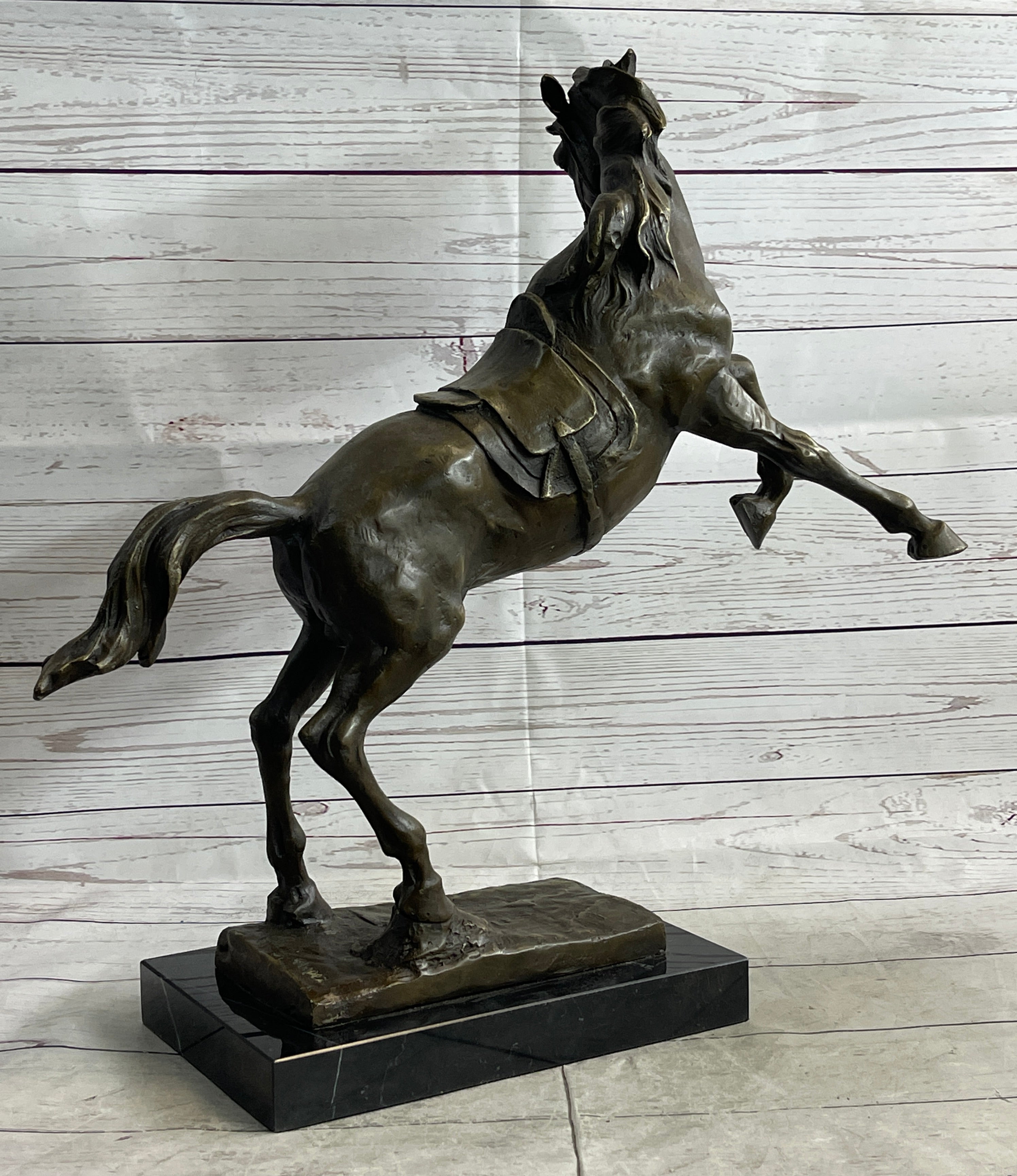 Sergeant Reckless USMC War Horse Mare Bronze Metal Sculpture