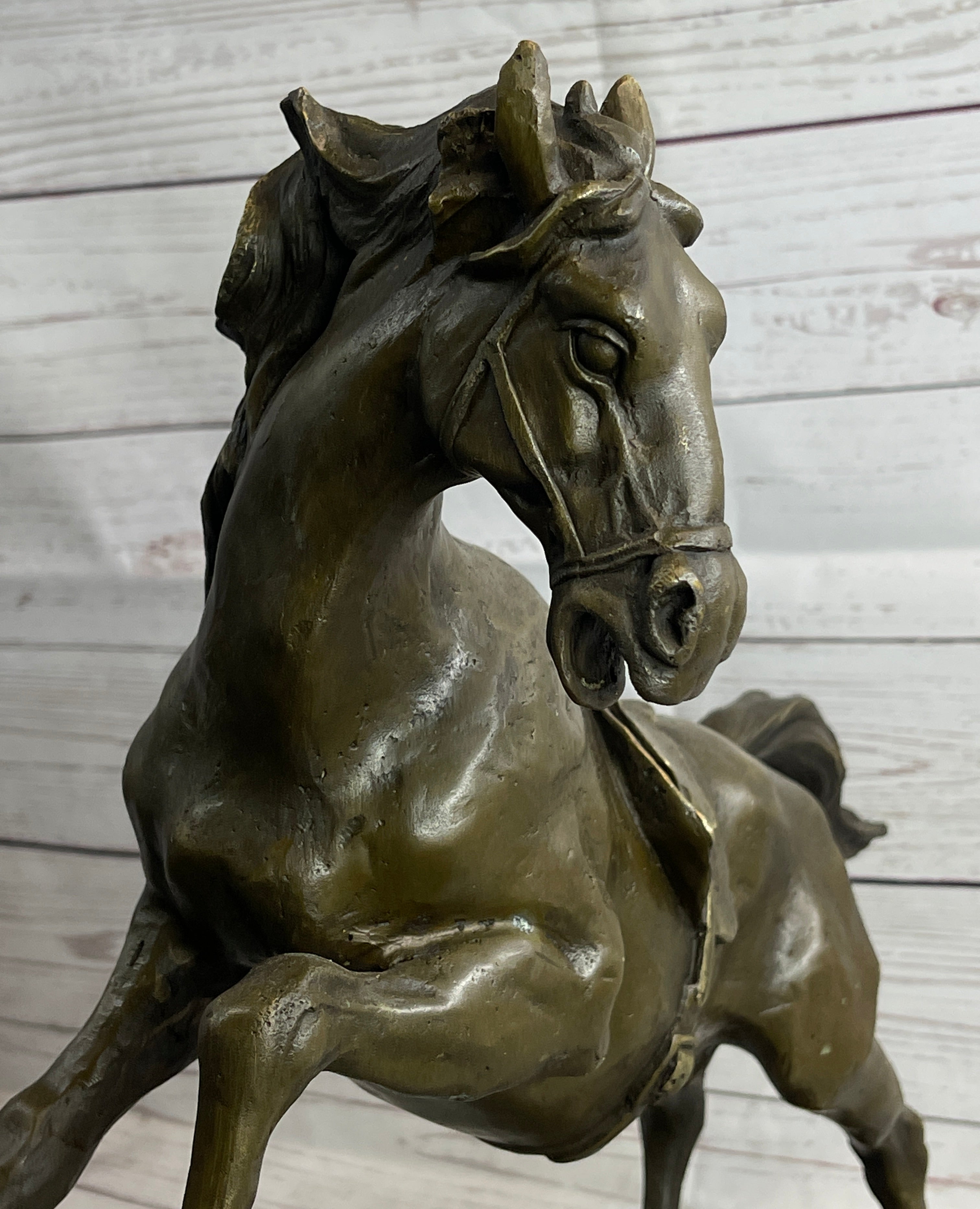 Sergeant Reckless USMC War Horse Mare Bronze Metal Sculpture