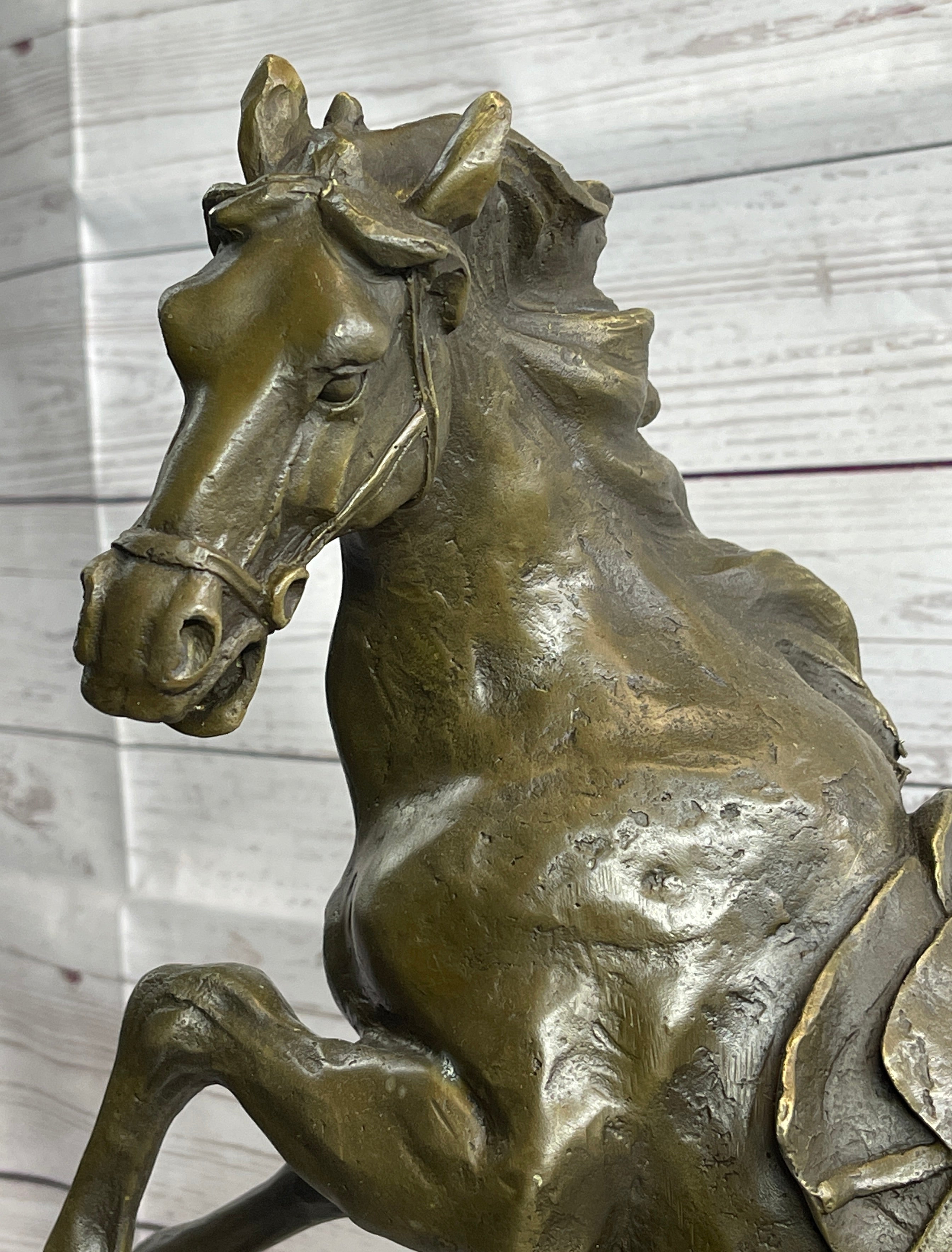 Sergeant Reckless USMC War Horse Mare Bronze Metal Sculpture
