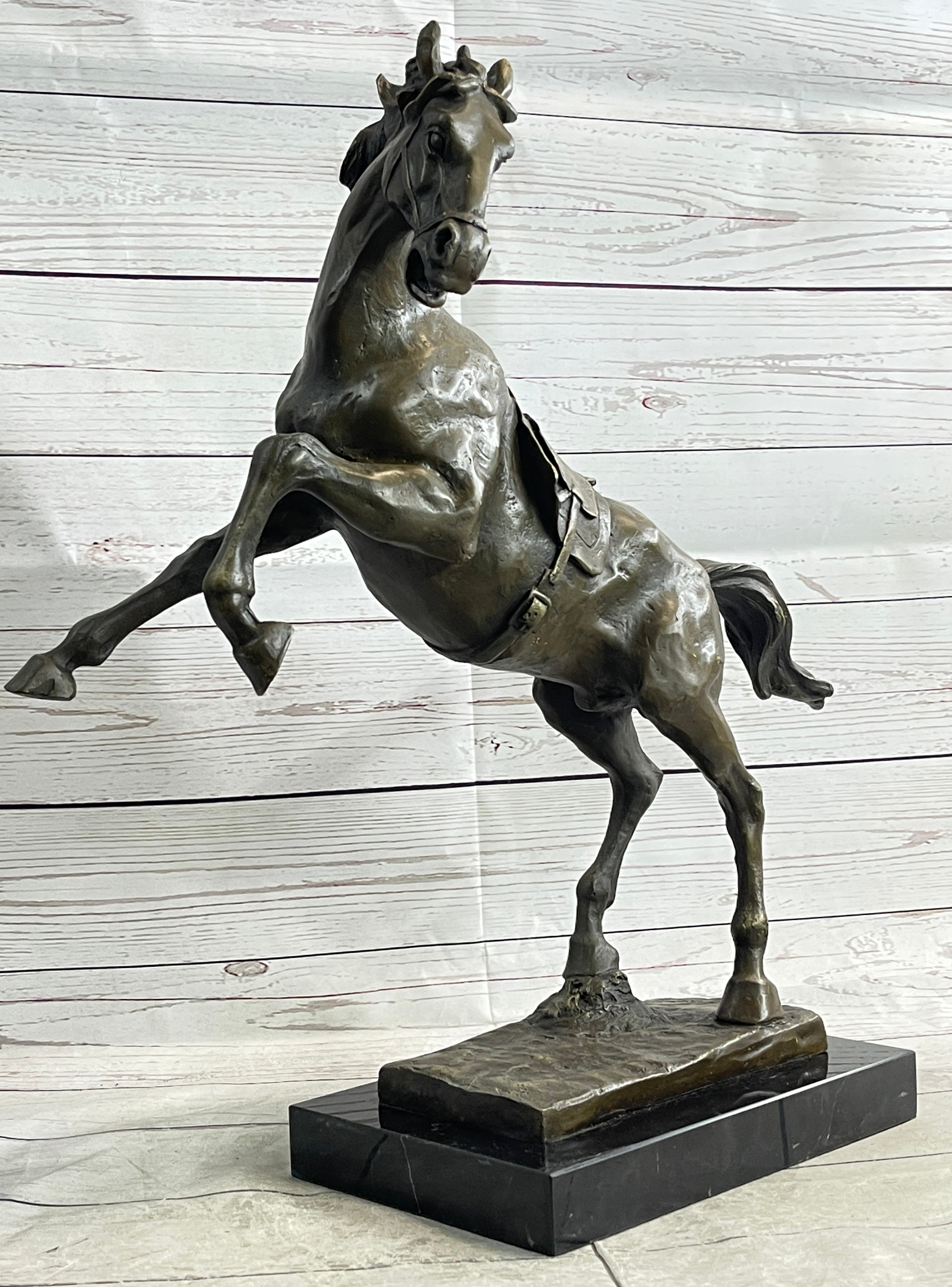 Sergeant Reckless USMC War Horse Mare Bronze Metal Sculpture